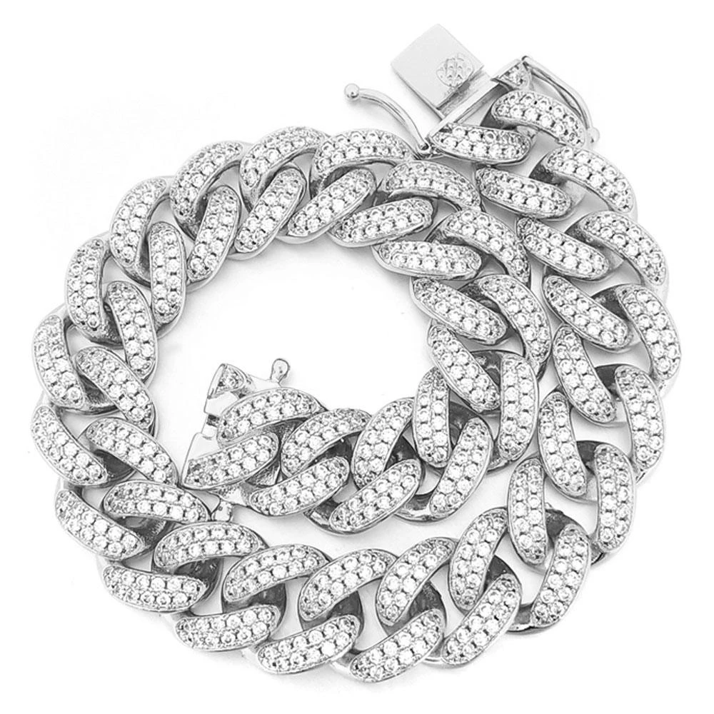 Bling Bling 12MM Cuban Iced Out Bracelet 2 Bling Bling 12MM Cuban Iced Out Bracelet - Image 2