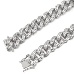 Bling Bling Cuban Chain 12MM WideWhite / Yellow Gold -Wandr Jewelry Store bling bling cuban chain 12mm wide white yellow gold white gold 18 hiphopbling 308203