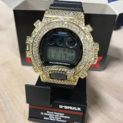 Bling Bling Custom Casio G Shock Watch Gold -Wandr Jewelry Store bling bling custom casio g shock watch gold hiphopbling 522170