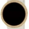 Bling Bling Gold Digital Touch Screen Watch White Band