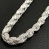 Bling Bling Rope Chain 8MM In Rhodium