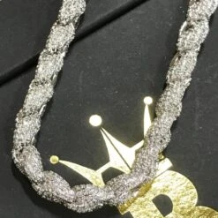 Bling Bling Rope Chain 8MM In Rhodium -Wandr Jewelry Store bling bling rope chain 8mm in rhodium hiphopbling 917514