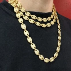 Bubble Link Mariner Bling Bling Gold CZ Chain -Wandr Jewelry Store bubble link mariner bling bling gold cz chain hiphopbling 348924