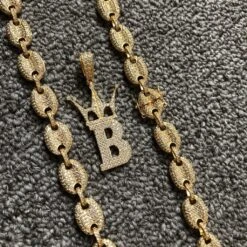 Bubble Link Mariner Bling Bling Gold CZ Chain -Wandr Jewelry Store bubble link mariner bling bling gold cz chain hiphopbling 584716