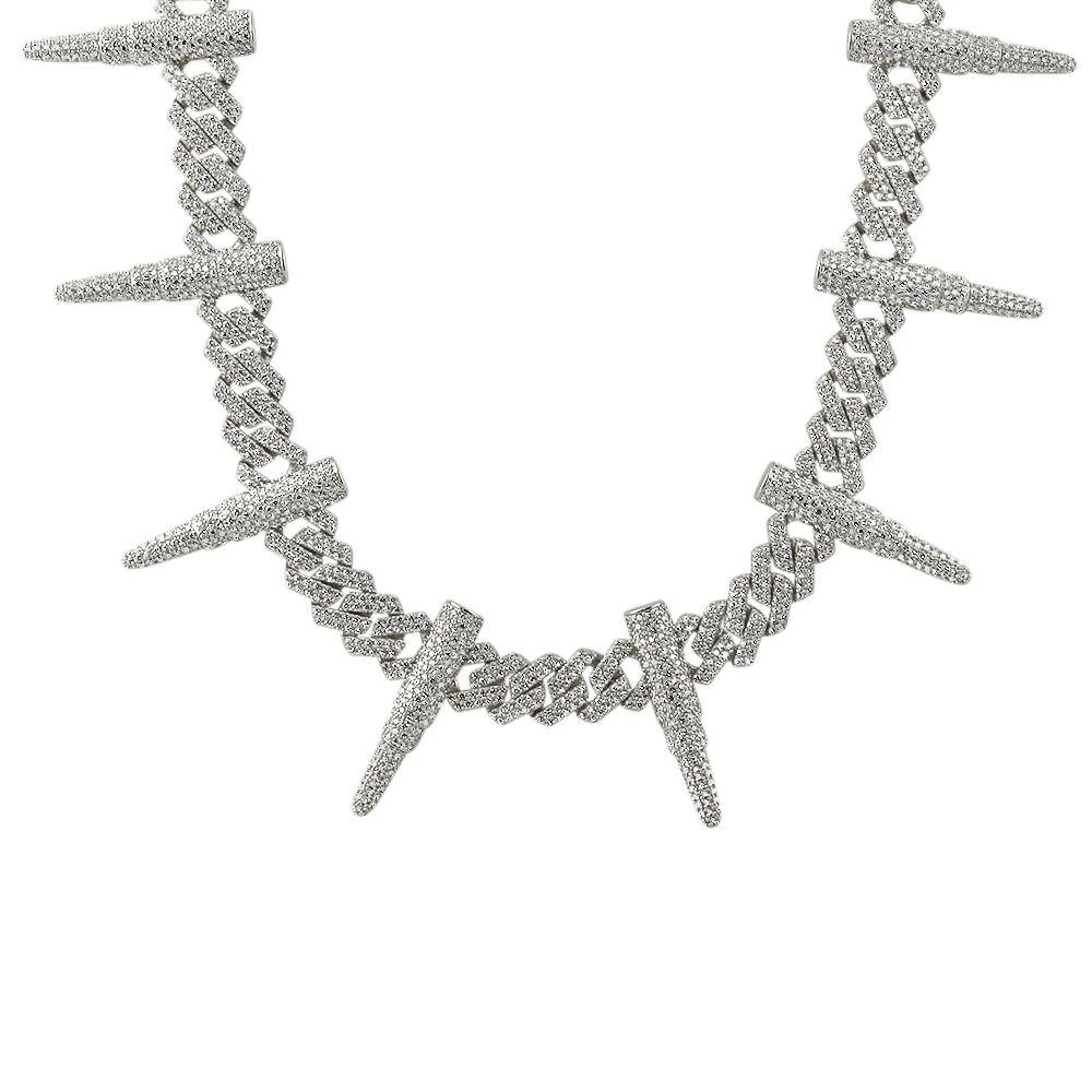 Bullet Cuban Link CZ Hip Hop Iced Out Chain 2 Bullet Cuban Link CZ Hip Hop Iced Out Chain - Image 2