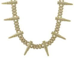 Bullet Cuban Link CZ Hip Hop Iced Out Chain