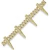 Bullet Cuban Link Iced Out Hip Hop Bracelet