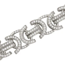 Byzantine Moissanite Bracelet Iced Out .925 Sterling Silver -Wandr Jewelry Store byzantine moissanite bracelet iced out 925 sterling silver hiphopbling 835514