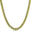 Canary Yellow 6MM CZ Stainless Steel Tennis Chain (20 In)