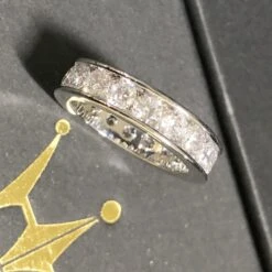 Channel Eternity Band CZ Bling Bling Ring In Rhodium -Wandr Jewelry Store channel eternity band cz bling bling ring in rhodium hiphopbling 838700