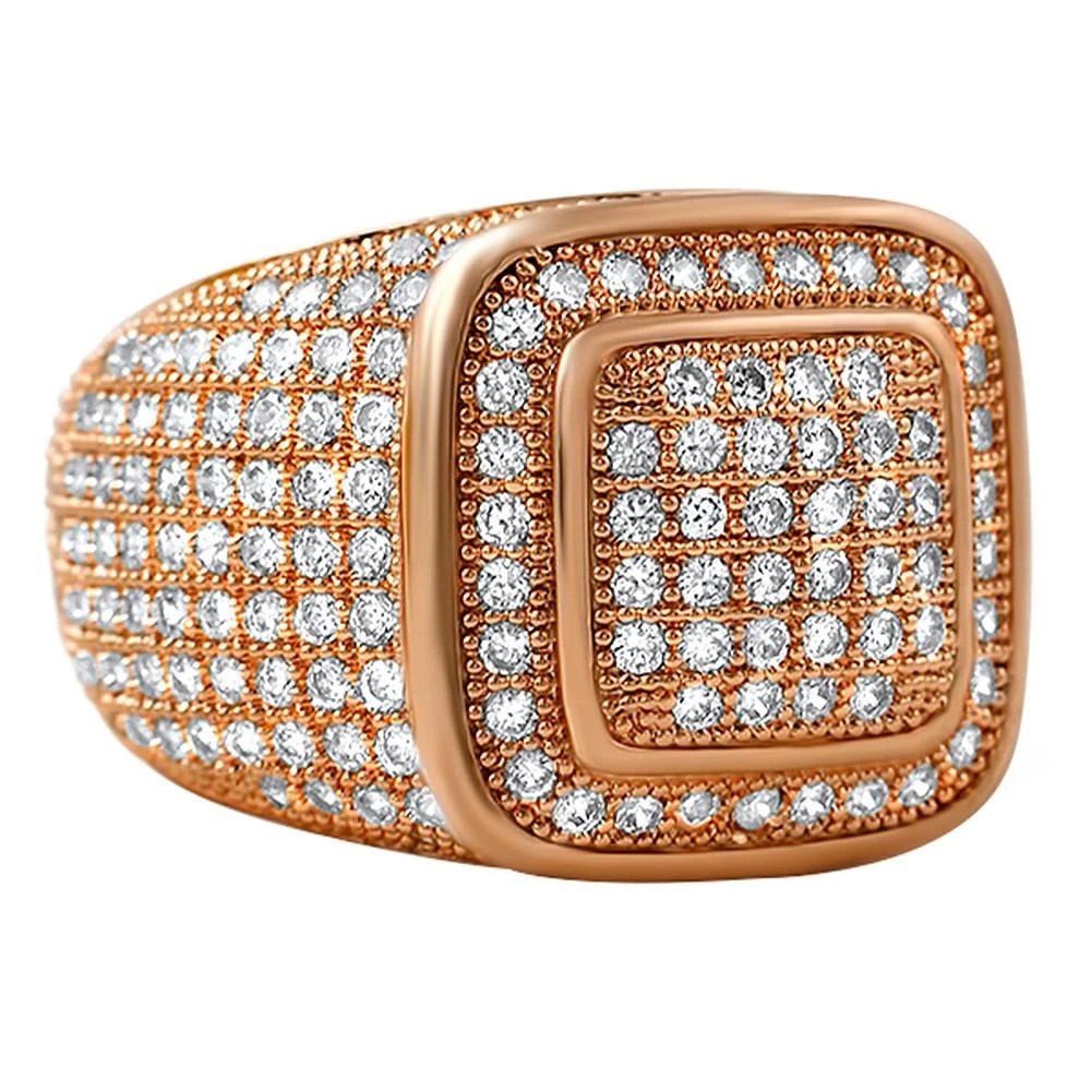 Classy Rose Gold CZ Bling Bling Ring 1 Classy Rose Gold CZ Bling Bling Ring