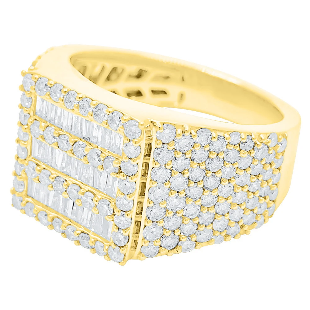 Clean Baguette Diamond Ring 2.90cttw 10K Gold 2 Clean Baguette Diamond Ring 2.90cttw 10K Gold - Image 2