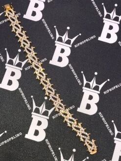 Crown Of Thorns VVS CZ Iced Out Hip Hop Bracelet -Wandr Jewelry Store crown of thorns vvs cz iced out hip hop bracelet hiphopbling 319188
