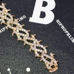 Crown Of Thorns VVS CZ Iced Out Hip Hop Bracelet -Wandr Jewelry Store crown of thorns vvs cz iced out hip hop bracelet hiphopbling 525927