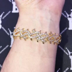 Crown Of Thorns VVS CZ Iced Out Hip Hop Bracelet -Wandr Jewelry Store crown of thorns vvs cz iced out hip hop bracelet hiphopbling 909977