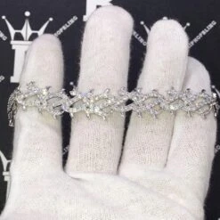 Crown Of Thorns VVS CZ Iced Out Hip Hop Bracelet -Wandr Jewelry Store crown of thorns vvs cz iced out hip hop bracelet hiphopbling 927369