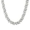 Crown Of Thorns White Gold CZ Bling Bling Chain