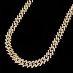 Cuban Box Iced Out Hip Hop Bling Bling Chain 2 Sizes