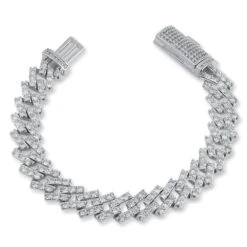 Cuban Box Iced Out Hip Hop Bracelet 3 Sizes -Wandr Jewelry Store cuban box iced out hip hop bracelet 3 sizes 13mm white gold 7 hiphopbling 602353