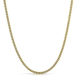 Cuban Chain 3MM Gold Stainless Steel