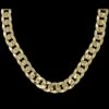 Cuban Concave 10mm 24 Inch Gold Plated Hip Hop Chain Necklace