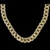Cuban Concave 10mm 30 Inch Gold Plated Hip Hop Chain Necklace