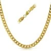 Cuban IP Gold Stainless Steel Chain Necklace 6MM