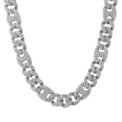 Cuban Mariner Link CZ Bling Bling Chain -Wandr Jewelry Store cuban mariner link cz bling bling chain white gold 20 hiphopbling 514178