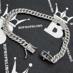 Cuban Moissanite Bracelet 6MM Iced Out .925 Sterling Silver -Wandr Jewelry Store cuban moissanite bracelet 6mm iced out 925 sterling silver hiphopbling 388569