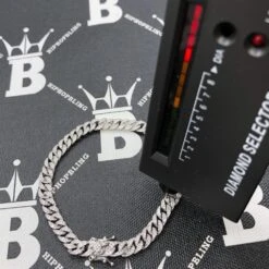 Cuban Moissanite Bracelet 6MM Iced Out .925 Sterling Silver