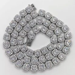 Cushion Cluster Bling Bling CZ Iced Out Chain -Wandr Jewelry Store cushion cluster bling bling cz iced out chain hiphopbling 585683