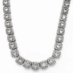 Cushion Cluster Bling Bling CZ Iced Out Chain -Wandr Jewelry Store cushion cluster bling bling cz iced out chain hiphopbling 639430