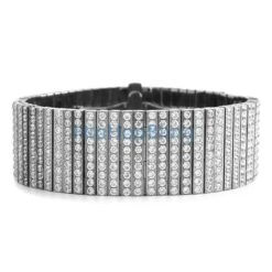 Custom 10 Row 316L Stainless Steel Bling Bling Bracelet