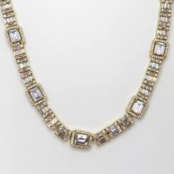 Custom Baguette Cluster Bling Bling CZ Iced Out Chain -Wandr Jewelry Store custom baguette cluster bling bling cz iced out chain hiphopbling 480269