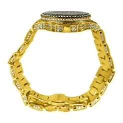 Custom Bling Bling Gold Blizzard Watch -Wandr Jewelry Store custom bling bling gold blizzard watch hiphopbling 346179
