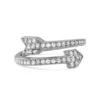 CZ Arrow Ring .925 Sterling Silver Celeb Inspired