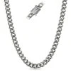CZ Clasp 10MM Cuban Chain Stainless Steel