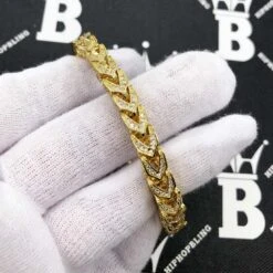CZ Franco 8MM Bling Bling Bracelet -Wandr Jewelry Store cz franco 8mm bling bling bracelet hiphopbling 815082