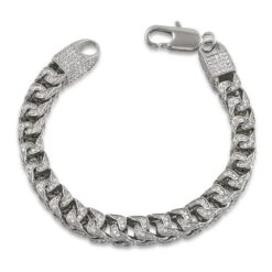 CZ Franco 8MM Bling Bling Bracelet -Wandr Jewelry Store cz franco 8mm bling bling bracelet white gold hiphopbling 719445