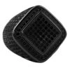 Deep Ice Black CZ Micro Pave Bling Ring