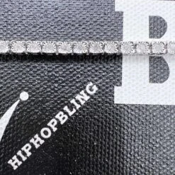 Diamond Tennis Bracelet Miracle Setting In .925 Sterling Silver