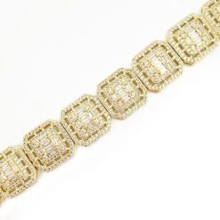 Exotic Baguette Ice Custom Bling Bling Bracelet -Wandr Jewelry Store exotic baguette ice custom bling bling bracelet hiphopbling 409005