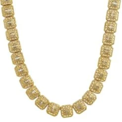 Exotic Baguette Ice CZ Iced Out Chain -Wandr Jewelry Store exotic baguette ice cz iced out chain yellow gold 20 hiphopbling 755821