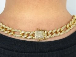 Figaro Bling Bling Chain 10MMWhite / Yellow Gold 6 Figaro Bling Bling Chain 10MMWhite / Yellow Gold -Wandr Jewelry Store figaro bling bling chain 10mm white yellow gold hiphopbling 279956