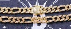 Figaro Bling Bling Chain 10MMWhite / Yellow Gold 7 Figaro Bling Bling Chain 10MMWhite / Yellow Gold -Wandr Jewelry Store figaro bling bling chain 10mm white yellow gold hiphopbling 283896