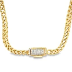 Franco VVS Moissanite Chain Steel / .925 Silver