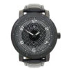 Fresh All Black Super Techno Real Diamond Watch Bling