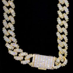 Full Baguette Cuban Hip Hop Bling Bling CZ Iced Out Chain -Wandr Jewelry Store full baguette cuban hip hop bling bling cz iced out chain hiphopbling 736426