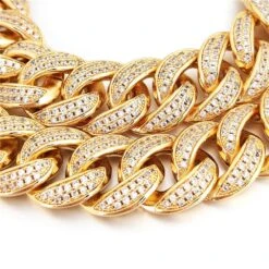 Full CZ Clasp Gold Cuban Chain 15MM Thick 6 Full CZ Clasp Gold Cuban Chain 15MM Thick -Wandr Jewelry Store full cz clasp gold cuban chain 15mm thick hiphopbling 375603