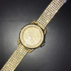 Gold All Bling Bling Custom Watch Iced Out Band 9 Gold All Bling Bling Custom Watch Iced Out Band -Wandr Jewelry Store gold all bling bling custom watch iced out band hiphopbling 374219